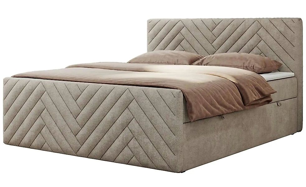 Boxbett mit Bettkasten Paris Duo ¦ beige ¦ Maße (cm): B: 181 H: 110 Betten günstig online kaufen