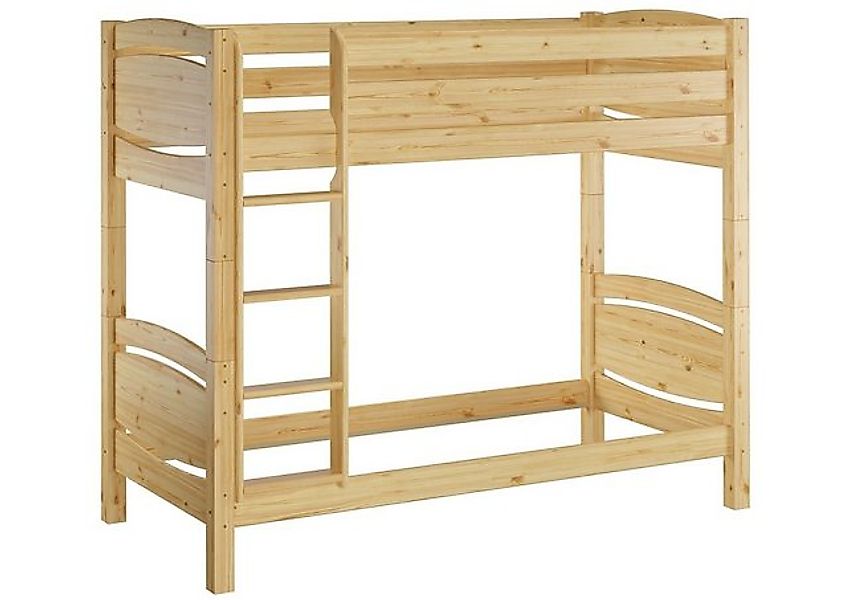 ERST-HOLZ Etagenbett Stockbett 90 x 200 Kiefer Massiv ohne Lattenrost günstig online kaufen