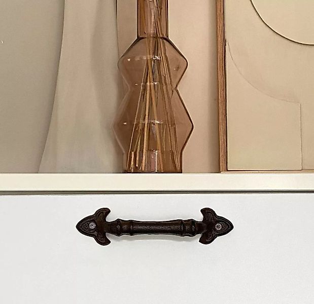Möbelgriff rustikal Schubladengriff braun Antik-Stil Gusseisen 20cm günstig online kaufen
