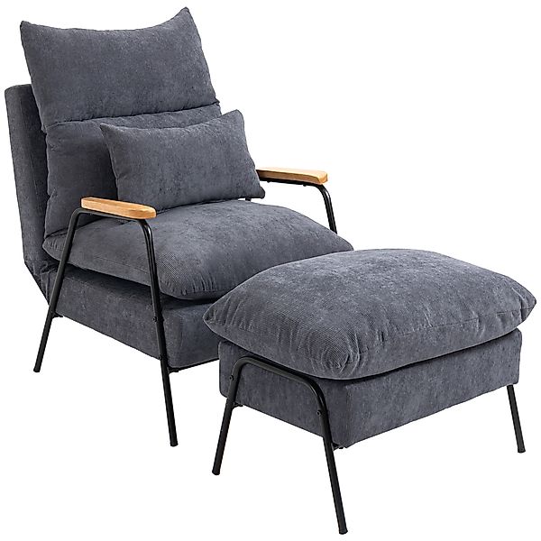 HOMCOM Relaxsessel Sessel, Polsterstuhl, inkl. Kissen, günstig online kaufen