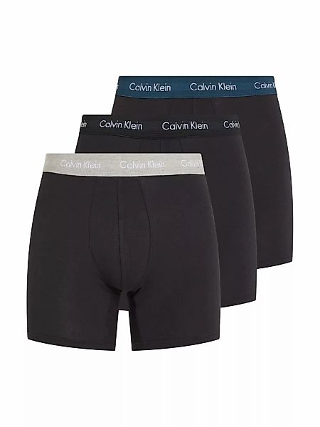 Calvin Klein 3-er Set Boxer Briefs Schwarz mit verschiedenfarbigen Webbund günstig online kaufen