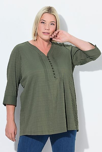 Ulla Popken Tunika Bubble-Tunika Biesen Herzausschnitt günstig online kaufen