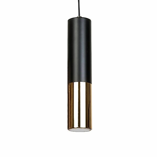 Hängeleuchte Orino, schwarz/gold, Metall, GU10 günstig online kaufen