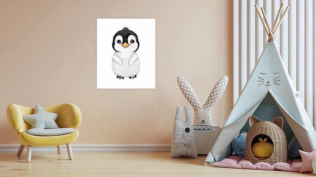Lüttenhütt Poster "Süßer Pinguin", Fantasy-Pinguine-Tiere, (1 St.), HD Prem günstig online kaufen