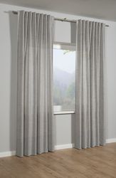 Sehlbach Gardine "Schal Leinenoptik" Schlaufen 1 Stk. tlg. mit Gardinenband günstig online kaufen