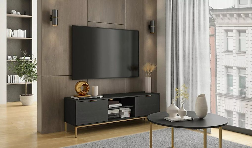 Furnix TV-Schrank MALAGAS Kommode, Fernsehschrank 1 bzw. 2 Türen 2 offenen günstig online kaufen
