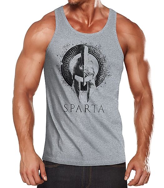 Neverless Tanktop Herren Tank-Top Aufdruck Sparta günstig online kaufen