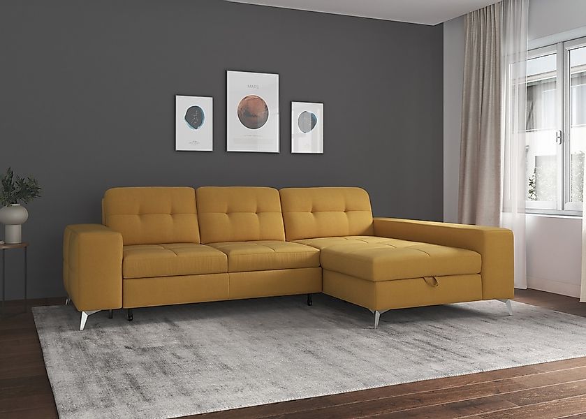 sit&more Ecksofa »Baviene L-Form«, inklusive Sitztiefenverstellung und Fede günstig online kaufen