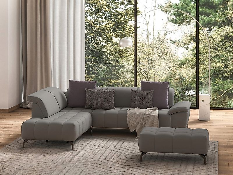 sit&more Ecksofa »Cool L-Form«, wahlweise mit Kopfteilverstellung und Vorzi günstig online kaufen