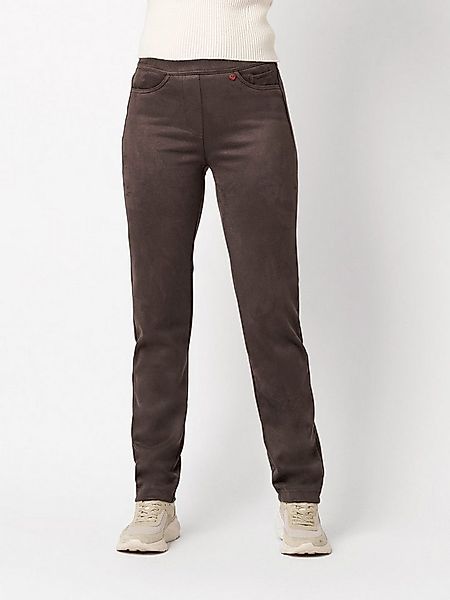 Relaxed by TONI Schlupfhose Alice in Velourleder-Optik günstig online kaufen