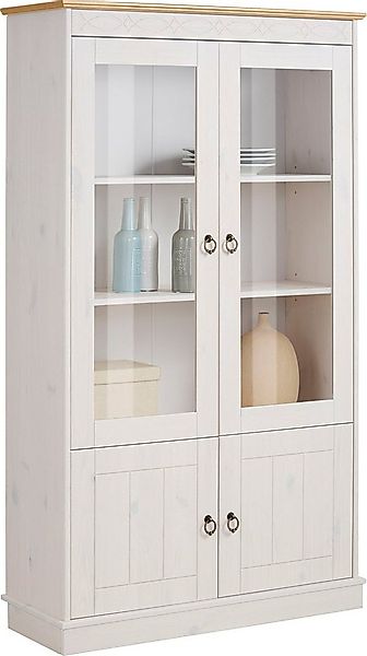 Home affaire Vitrine Indra aus massiver Kiefer, FSC®, Höhe 145 cm, dezentes günstig online kaufen