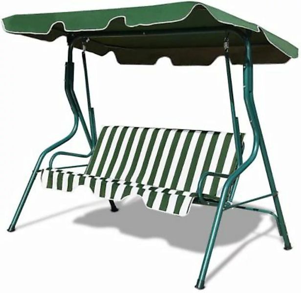 COSTWAY® Hollywoodschaukel 3-Sitzer mit Sonnendach grün günstig online kaufen