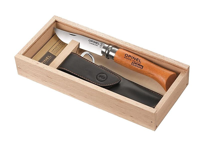 Opinel Universalmesser Opinel No 08 Carbon, mit Etui, Holzbox günstig online kaufen