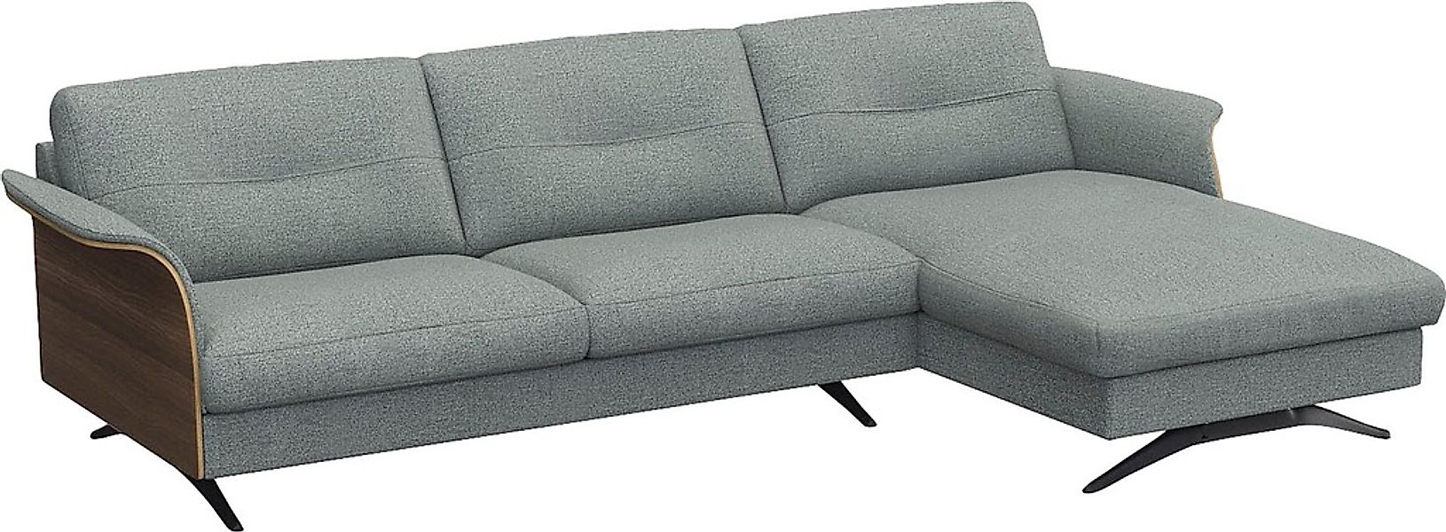 FLEXLUX Ecksofa "Glow, super bequem durch hochwertigem Sitzaufbau mit Feder günstig online kaufen
