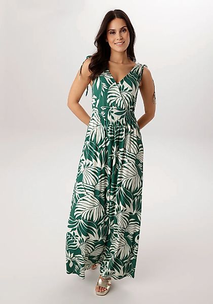 Aniston SELECTED Sommerkleid mit breiten Trägern zum Raffen - NEUE KOLLEKTI günstig online kaufen