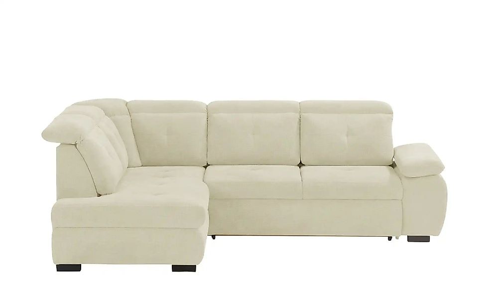 smart Ecksofa mit Kopfteilverstellung Tamara ¦ creme ¦ Maße (cm): H: 90 Pol günstig online kaufen