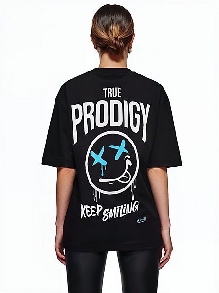 trueprodigy Oversize-Shirt Kenji F Logoprint Rundhals dicker Stoff günstig online kaufen