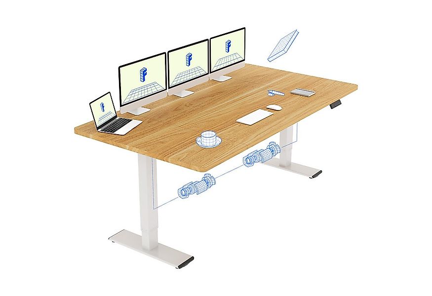 FLEXISPOT Schreibtisch Sitz-Steh-Tisch mit Memory-Funktionen (110X54/140X70 günstig online kaufen