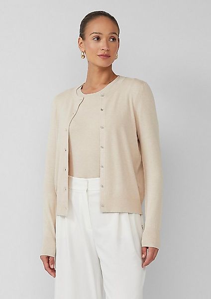 s.Oliver Cardigan Strickjacke Cardigan aus Viskosemix mit Glitzerbündchen günstig online kaufen