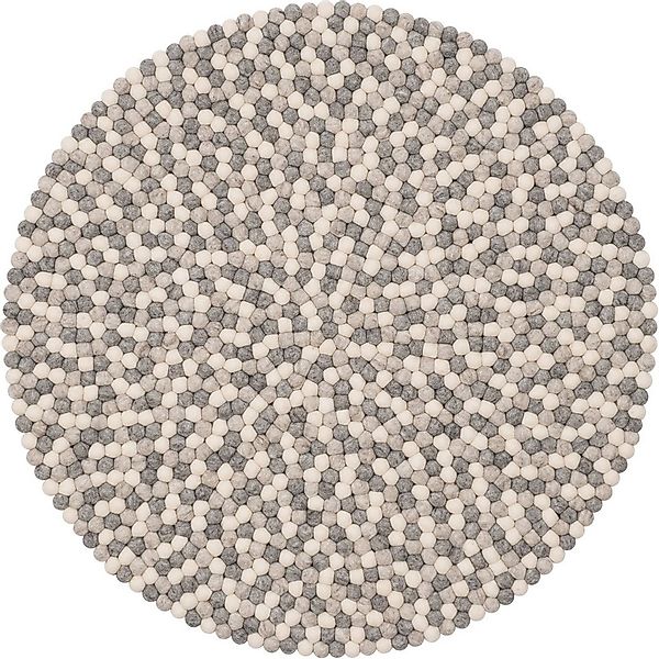 myfelt Wollteppich Hella Filzkugelteppich, 100% reine Schurwolle günstig online kaufen