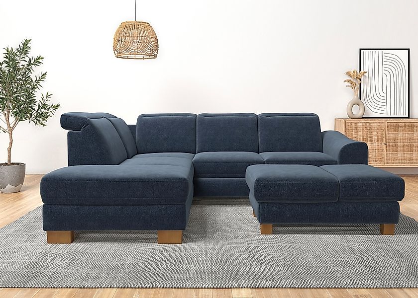 Home affaire Ecksofa "Dundee L-Form" wahlweise mit Kopfteilverstellung und günstig online kaufen