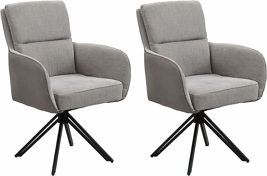 byLIVING Esszimmerstuhl "Tino" (Set) 2 Stk. Microfaser  Webstoff 360 Grad d günstig online kaufen