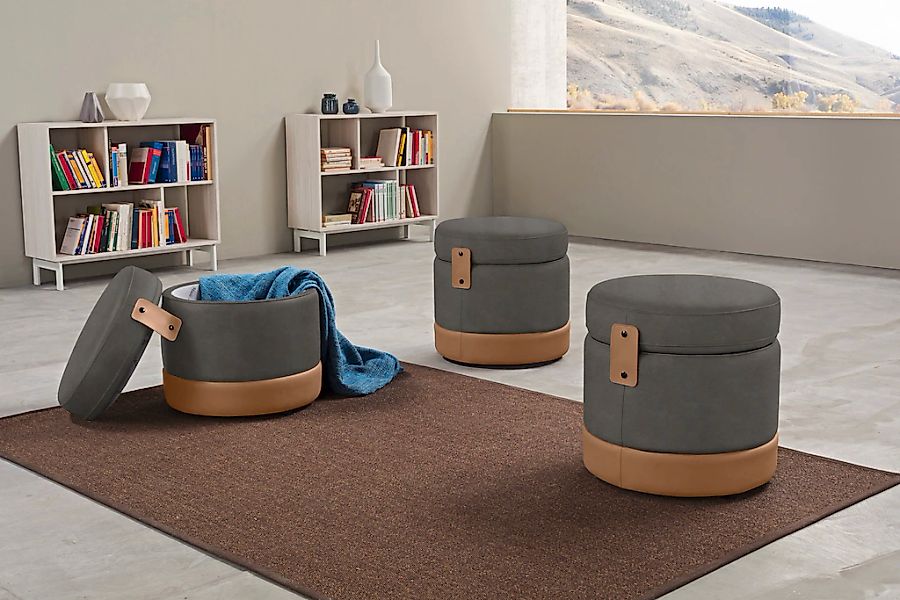 Egoitaliano Hocker "Tonder, Designhocker als Blickfang mit tollen Details", günstig online kaufen