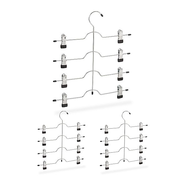 relaxdays Mehrfach-Kleiderbügel Mehrfachbügel 3er Set, (3er günstig online kaufen