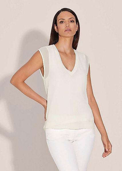 MADELEINE Kurzarmbluse Langes Blusentop im Layer-Look günstig online kaufen