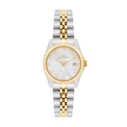 Rhodenwald & Söhne Quarzuhr Cassina silber/gelbgold, günstig online kaufen