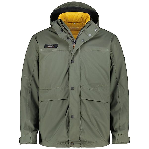 camel active 3-in-1 Funktionsjacke, wasser- und winddicht Farbe grün Größe: günstig online kaufen
