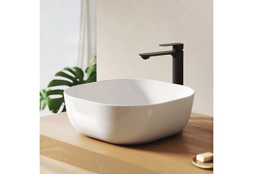 EMKE Aufsatzwaschbecken Aufsatzwaschbecken Keramik 41,5 cm oval quadratisch günstig online kaufen