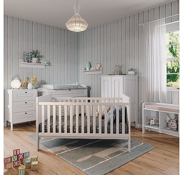 VitaliSpa® Babybett Ajaton, Weiß, 144.4 x 83 cm günstig online kaufen