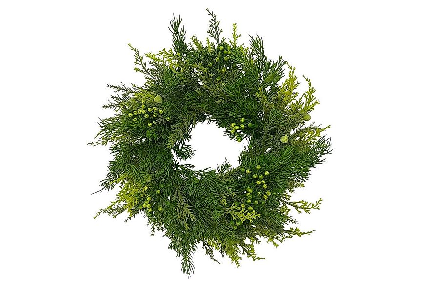 Kunstkranz Künstlicher Thujakranz, Türkranz Zypresse Winterdeko Weihnachten günstig online kaufen