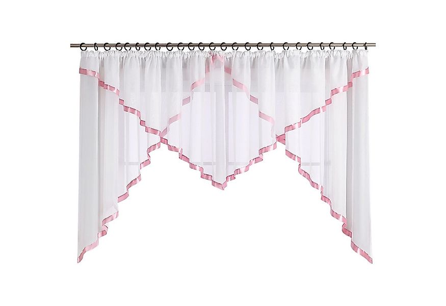 Joyswahl Scheibengardine Claudia (1 St), Kräuselband, transparent, Voile mi günstig online kaufen