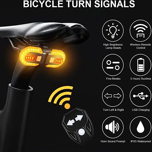 Novzep Außen-Wandleuchte LED Fahrradblinker vorne hinten günstig online kaufen