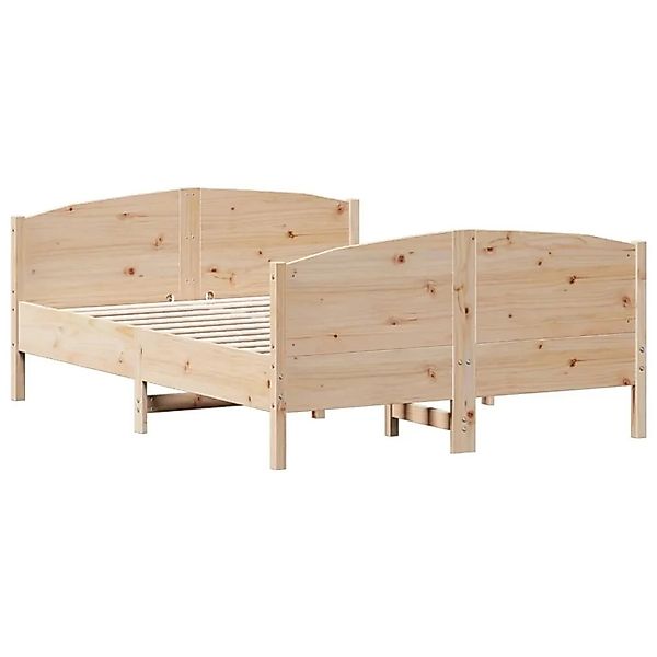 vidaXL Massivholzbett ohne Matratze 140x190 cm Kiefernholz 3216179 günstig online kaufen