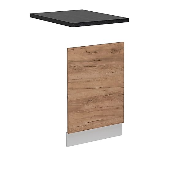 Vicco Frontblende R-Line Geschirrspüler Fronttür Goldkraft Eiche 45 cm AP A günstig online kaufen