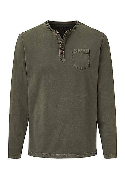 Paddock's Langarmshirt (1-tlg) Henley Langarmshirt mit günstig online kaufen
