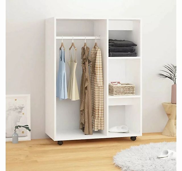 furnicato Kleiderschrank Weiß 80x40x110 cm Holzwerkstoff günstig online kaufen
