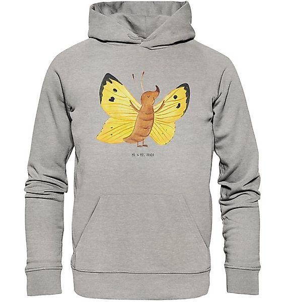 Mr. & Mrs. Panda Hoodie Größe XS Schmetterling Zitronenfalter - Heather Gre günstig online kaufen