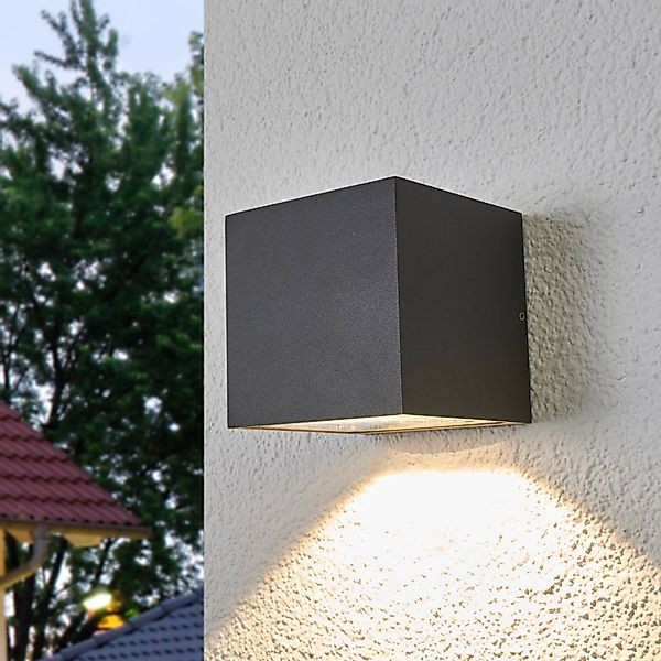 Lucande LED-Außenwandleuchte Merjem, 12 cm, down, IP54 günstig online kaufen