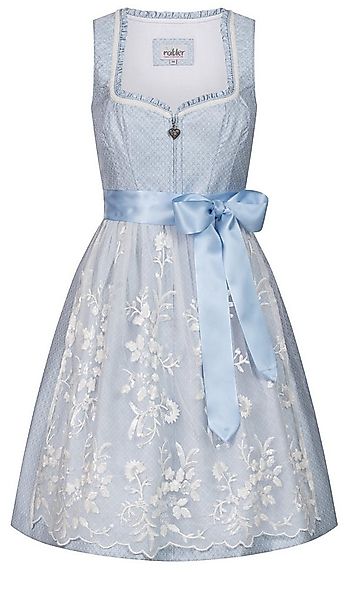 Nübler Trachtenkleid Midi Dirndl Gardi in Eisblau von Nübler günstig online kaufen