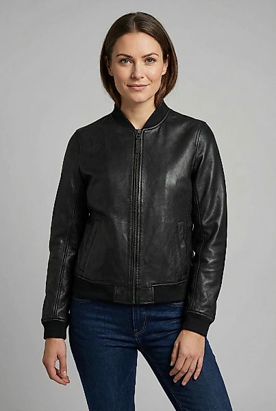 Mauritius Lederjacke "MWBjella" mit Stehkragen, Reißverschluss, Strickbündc günstig online kaufen