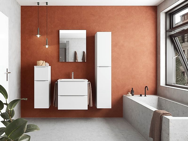 nobilia® Badmöbel-Set Levere, (4-St., vormontiert, mit günstig online kaufen