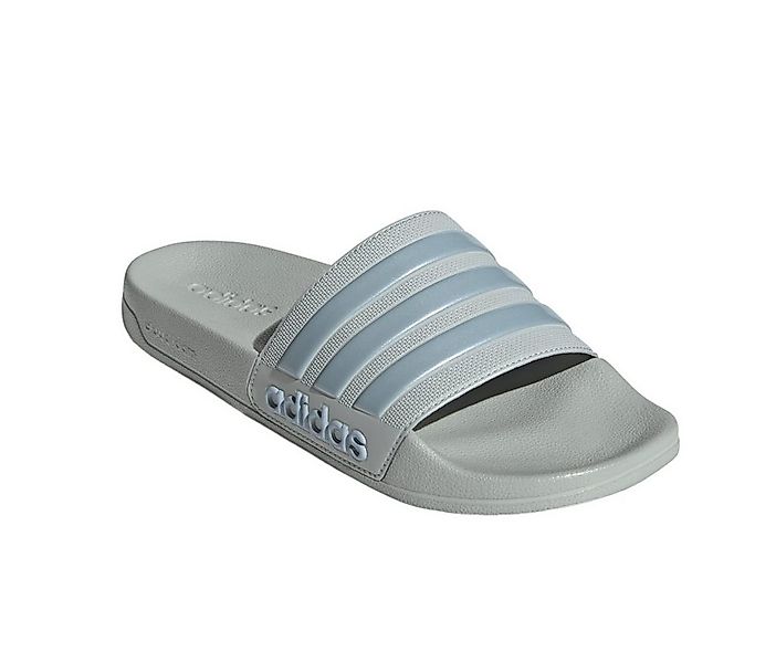 adidas Performance Adilette Shower 3-Streifen grau/blau Herren Badeschuh günstig online kaufen