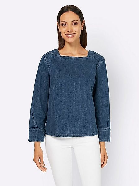 heine Klassische Bluse Jeansbluse . günstig online kaufen