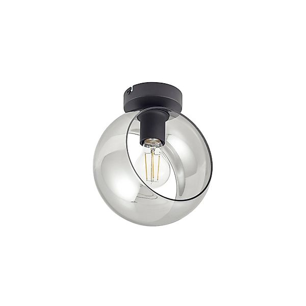 Lindby Deckenlampe Roton 10030733 Modern in Schwarz aus Metall 1-flammig E2 günstig online kaufen