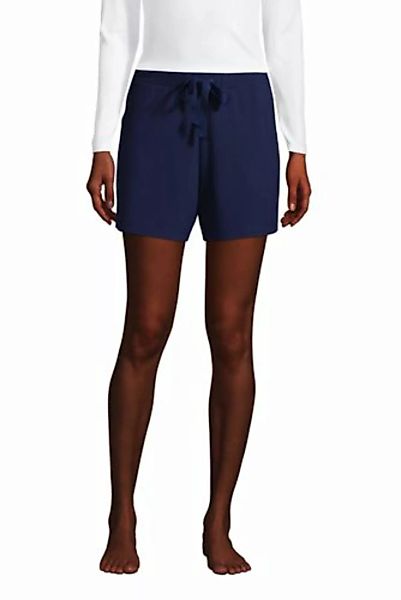 Pyjama-Shorts mit Kordelzug, Damen, Größe: 48-50 Normal, Blau, Jersey, by L günstig online kaufen