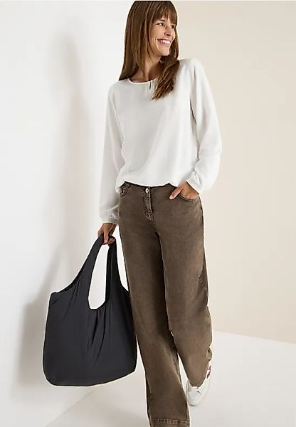 Bluse in Unifarbe günstig online kaufen